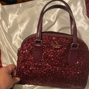Kate Spade Sparkling Burgundy Satchel